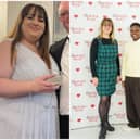 Emma Scott before and after the weight loss