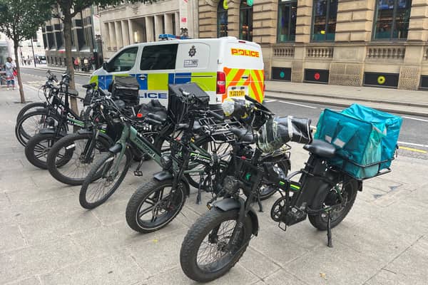 E-bikes seized from Park Row, Leeds city centre