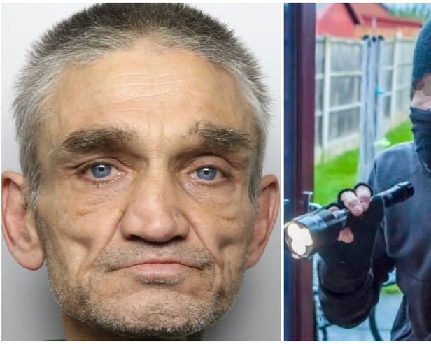 Preston (pictured left) targeted student homes and was labelled by the judge as a "career burglar".