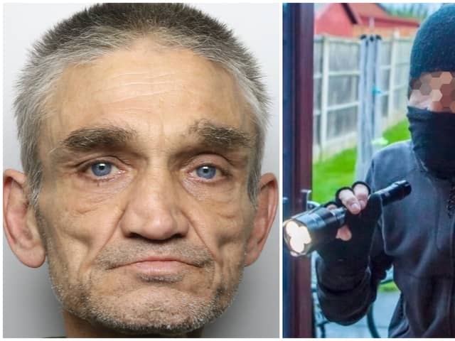 Preston (pictured left) targeted student homes and was labelled by the judge as a "career burglar".