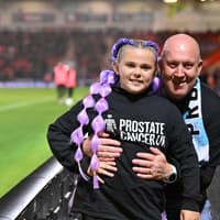 Young Leeds United fan takes on Prostate United challenge for her grandad