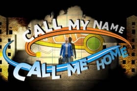 Artwork for 'Call My Name, Call Me Home', created by digital storytellers imitating the dog and band Hope & Social, which will be projected onto the façade of The Queens Hotel for Light Night Leeds 2026