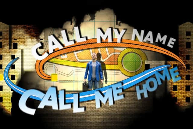 Artwork for 'Call My Name, Call Me Home', created by digital storytellers imitating the dog and band Hope & Social, which will be projected onto the façade of The Queens Hotel for Light Night Leeds 2026