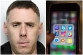 Lee (pictured) was found to have downloaded apps to his phone, which put him in breach of his order.
