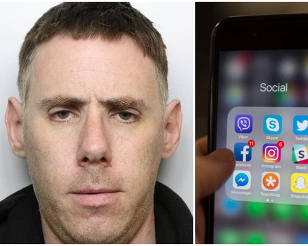 Lee (pictured) was found to have downloaded apps to his phone, which put him in breach of his order.