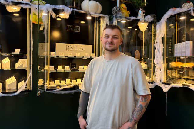 Lewis Millard inside the Diamond & Dagger studio in the Grand Arcade