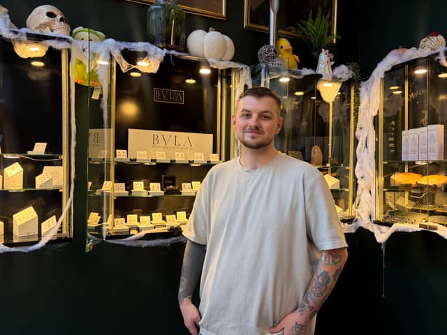 Lewis Millard inside the Diamond & Dagger studio in the Grand Arcade