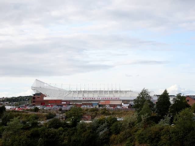 STATEMENT: From Sunderland as Leeds United take on the Black Cats at the Stadium of Light, above.