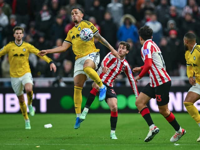 BETTER: Leeds United once Noah Okafor, centre, and Anton Stach, left, came on, to no great surprise.