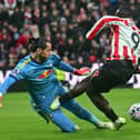 James Trafford took one for the team when smothering Brian Brobbey.