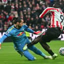James Trafford took one for the team when smothering Brian Brobbey.