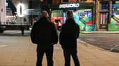 West Yorkshire Police officers on night-time patrol as part of Project Vigilant, a proactive initiative targeting predatory behaviour and sexual violence in town and city centres
