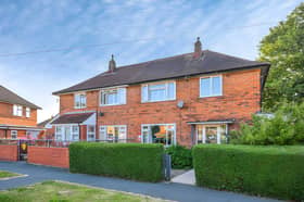 This renovated three-bedroom semi-detached home sits in the established LS14 residential area east of Leeds city centre.