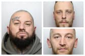 Leeds Crown Court heard Christopher Laking (left) was directing Chris Wilson (top right) and Luke Cockerill (bottom right) as part of the drug empire.