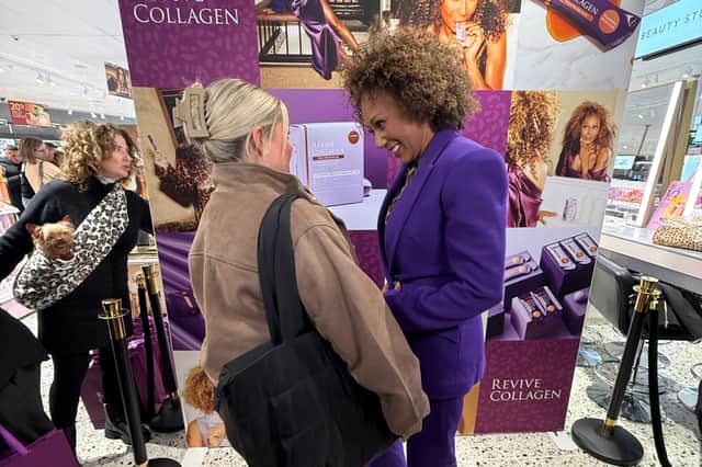 Claire and Mel B went on a 'shopping spree' in Boots in Leeds