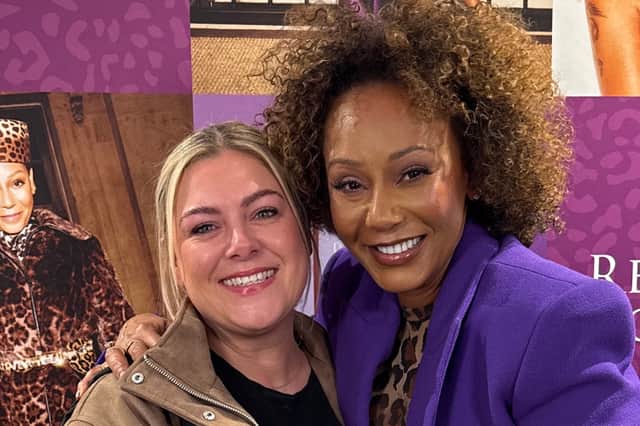 Claire and Mel B together at a Revive Collagen event at Trinity Leeds