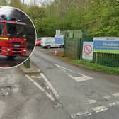 Yeadon household recycling centre is closed because of the fire.