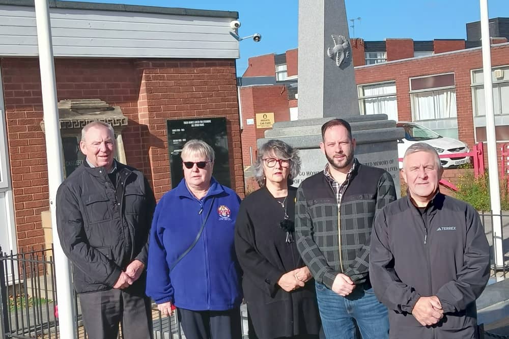 Faded lettering on the monument on Powell Street has been repainted and weeds around the site were cleared as part of the project by Castleford Civic Society.