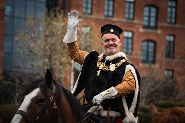 Andy Deane, captain of the Royal Armouries jousting team in Leeds