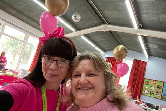 Stacy Procter, from Leeds, and Debbie Peacock,supporters of Candlelighters