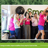The Smarta Energy team and Cash for Kids representatives during the last few moments of the fundraiser. 