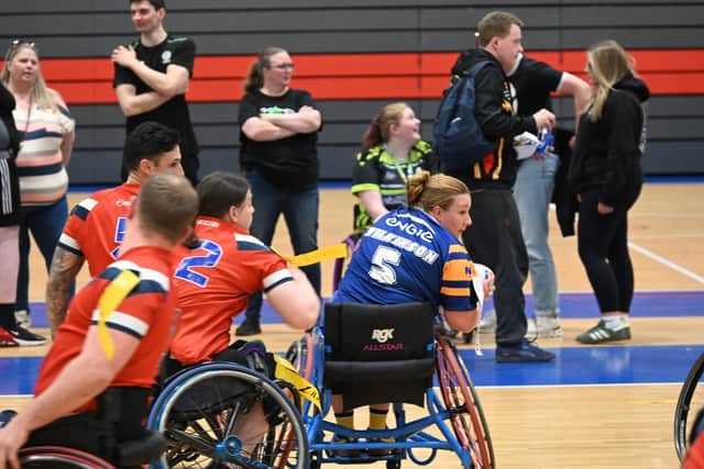 Wheelchair player Becky Wilkinson