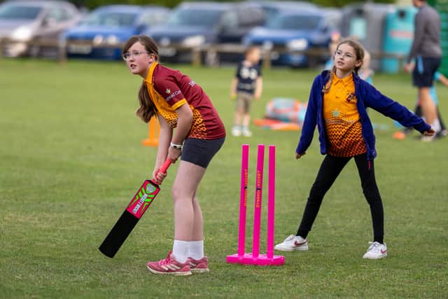 Methley CC Girls Under 9's honing their skills at training