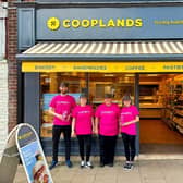 Staff outside Cooplands Bakery