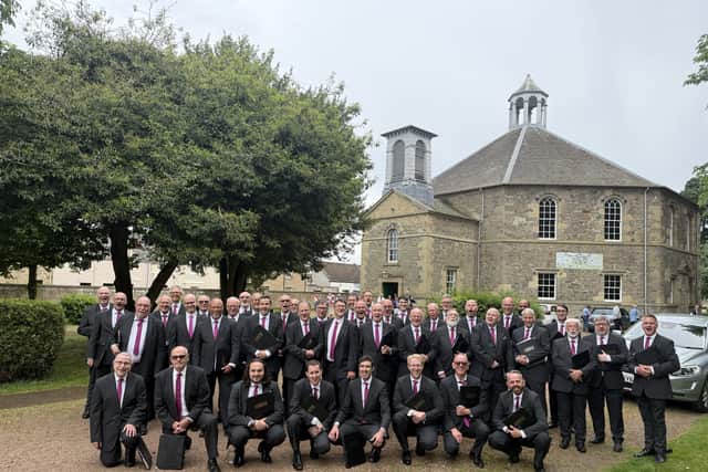 Leeds Male Voice Choir in Kelso in the Scottish Borders