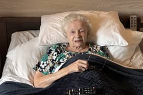 Resident, Evelyn Simpson, celebrates her 104th birthday at Care UK’s Weavers Court