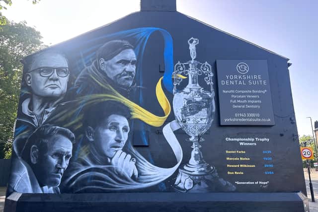 Leeds United Mural at YDS Guiseley