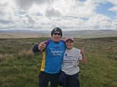 Tracey Tarpey with her husband in the Yorkshire Dales