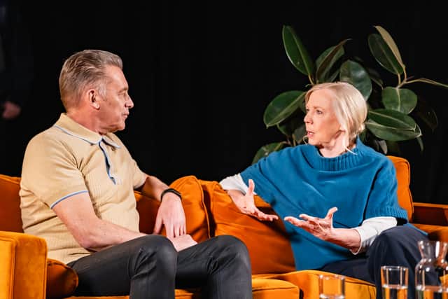 Chris Packham talking to Deborah Meadon