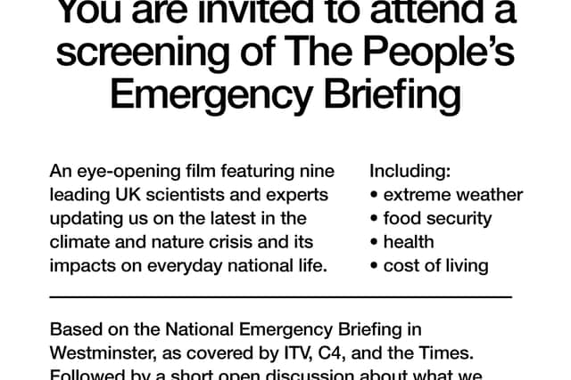 A free public screening of The People’s Emergency Briefing