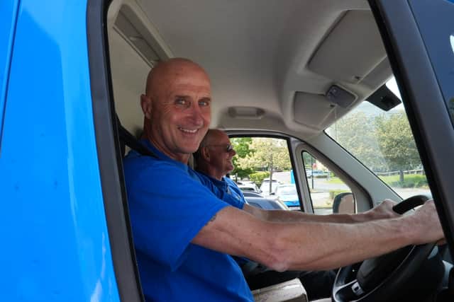 Wednesday is the highlight of Alastair Kennedy's week, as it's the day he takes to the road in the Yorkshire Cancer Research delivery van