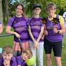 Transplant recipient Max Keenan, front left, took part in a Leeds transplant team takeover of a Parkrun in Roundhay Park.