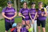 Transplant recipient Max Keenan, front left, took part in a Leeds transplant team takeover of a Parkrun in Roundhay Park.