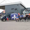 Wakefield Trinity Community Foundation receives eight new Rugby League Wheelchairs at the DIY Kitchens Stadium.