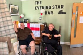 Residents at the Evening Star Bar 