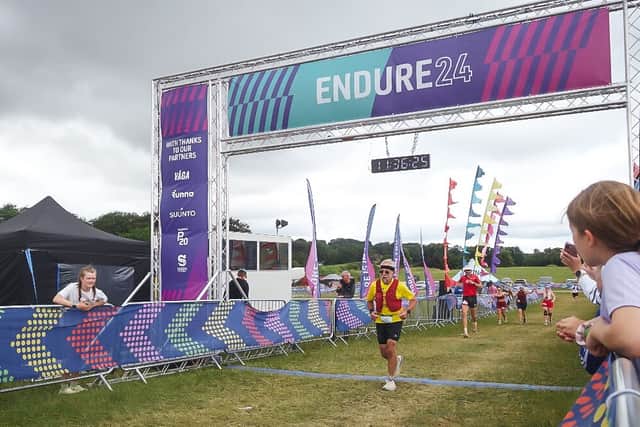 Mike completing the Endure24 challenge