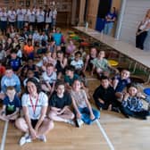 Team GB athlete Sarah Davies visits Hunslet Carr Primary School for unique workshop.