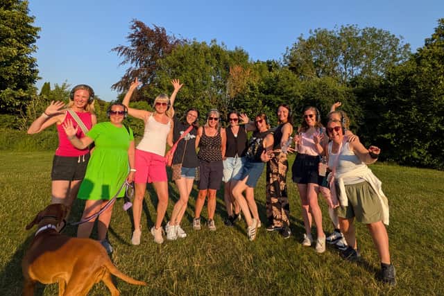 The group ended the walk with a gorgeous sunset before heading for a social afterwards.