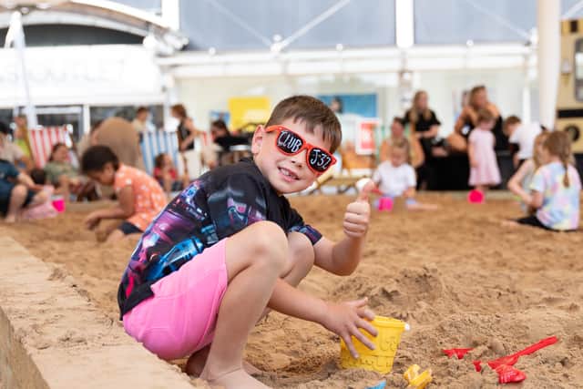 Families are invited to make a day of it at Frasers Plus Designer Outlet Leeds, formerly Junction 32, as its popular beach returns with a FREE sandcastle competition offering more than 90 fantastic prizes.