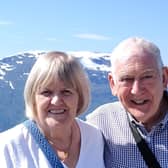 Ian and Christine Thompson on holiday.
