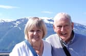 Ian and Christine Thompson on holiday.