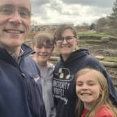Steve Pritchard with Matilda and family
