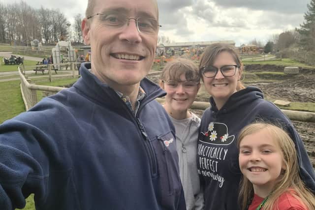Steve Pritchard with Matilda and family