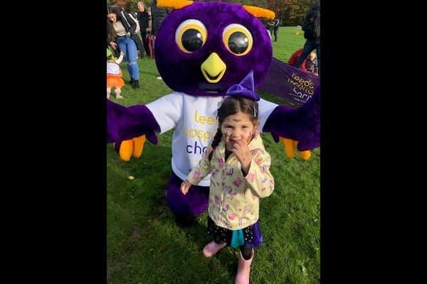 Teddy's sister Ivy at the Halloween Toddle in 2022