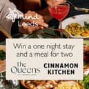 Win a one night stay and a meal for two at The Queens and Cinnamon Kitchen