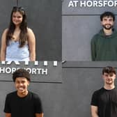 Horsforth students Libby Fearnley, Hari Singh, Javan Asante and Oliver Normington